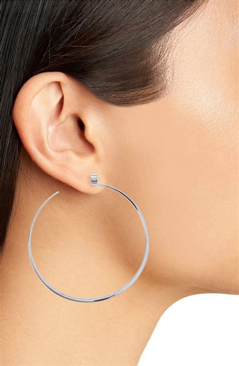 michael kors earrings hoops|michael kors large hoop earrings.